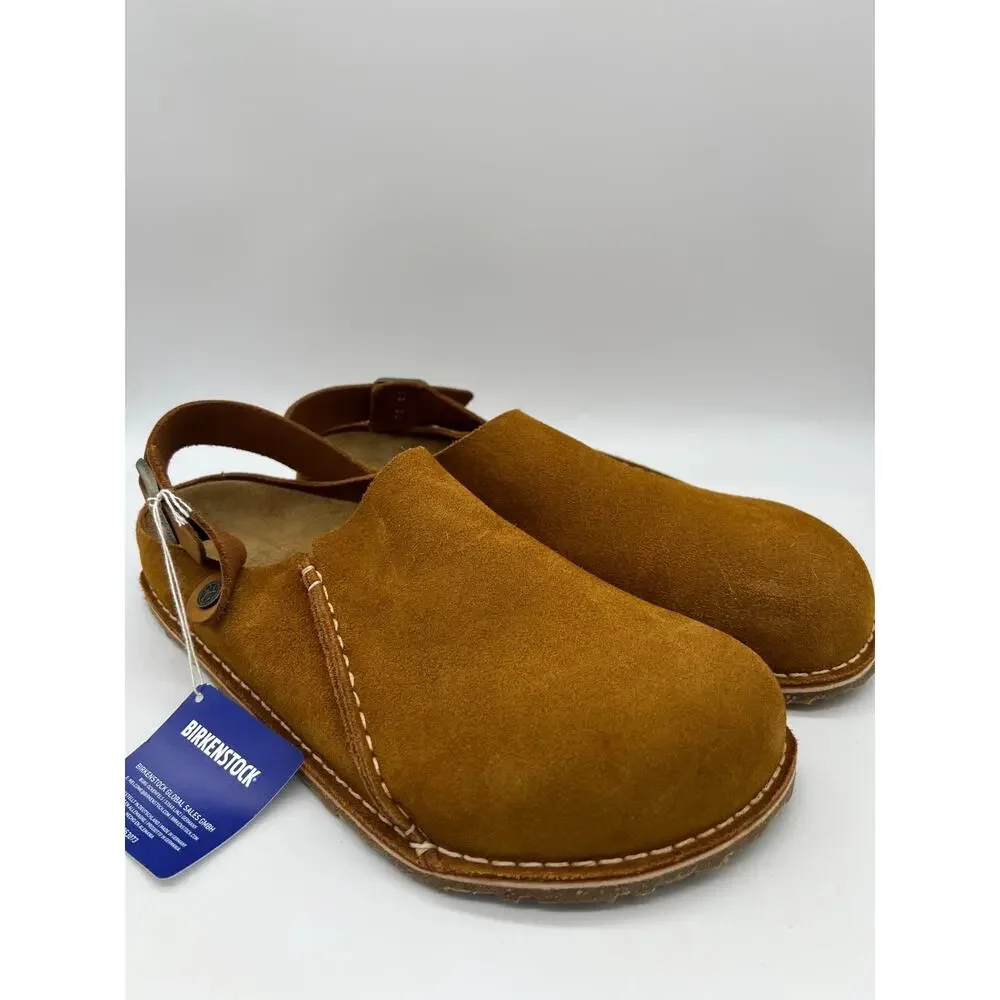 Birkenstock Lutry Premium Suede Leather Clog Mink Men's Size 12 New